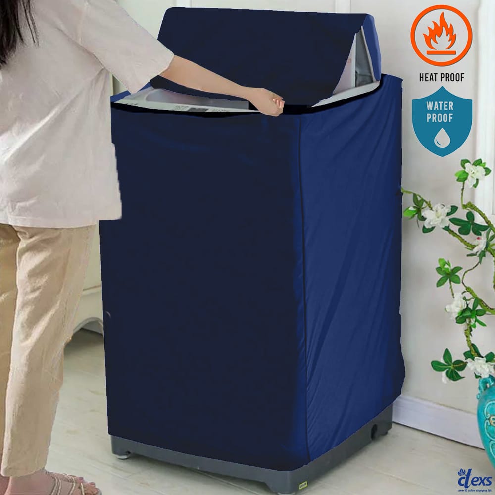 Waterproof Top Loaded Washing Machine Cover & Dryer Cover (Blue Color)