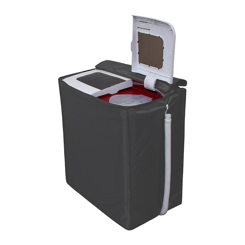 Twin Tub Waterproof Washing Machine Cover (Grey Color - All Sizes Available)
