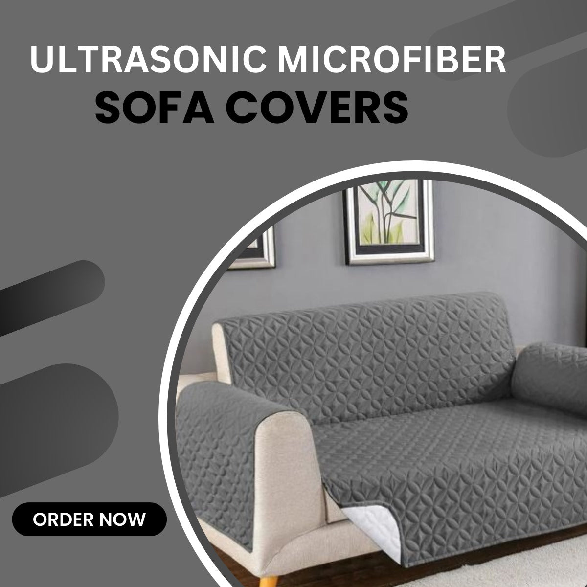 Cotton Quilted Sofa Runner