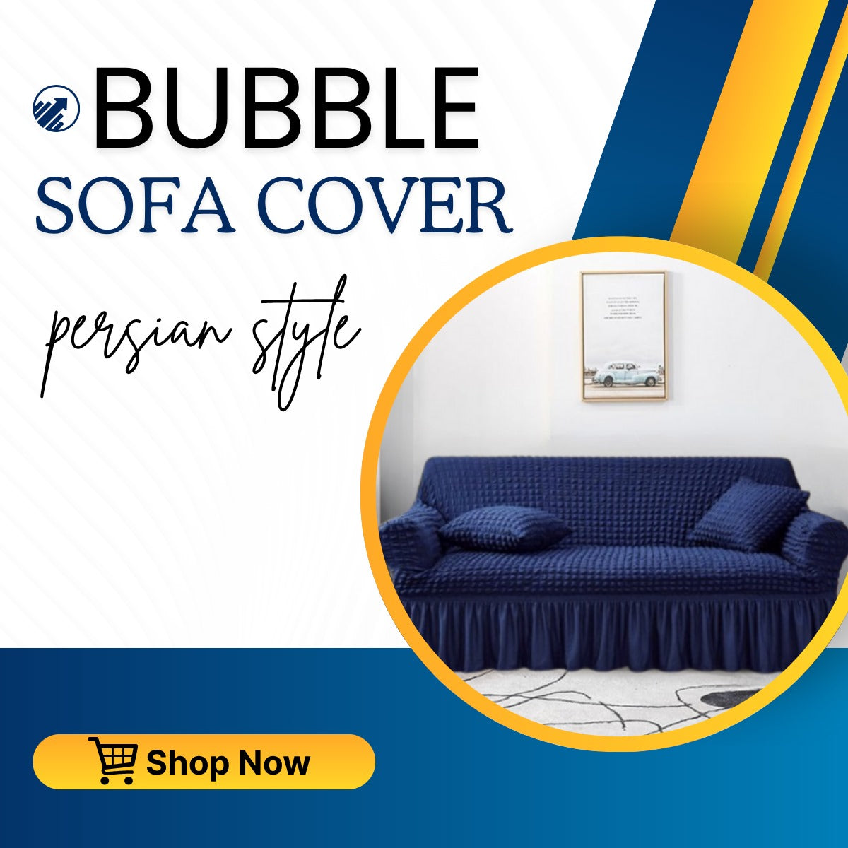 Bubble jersi sofa cover