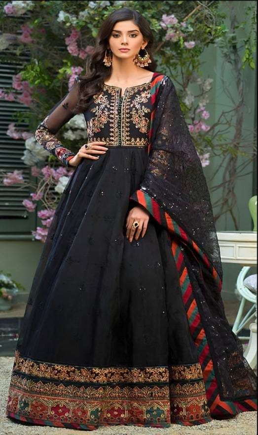 ASIM JOFA ORGANZA LUXURY FROCK 4-P DB-5038