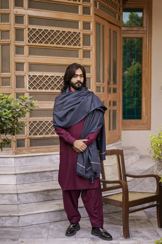 Mens Shawl | Gray