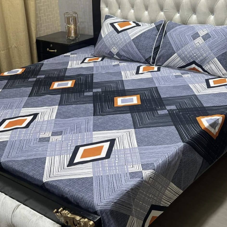 Crystal Cotton Bedsheet 3pcs