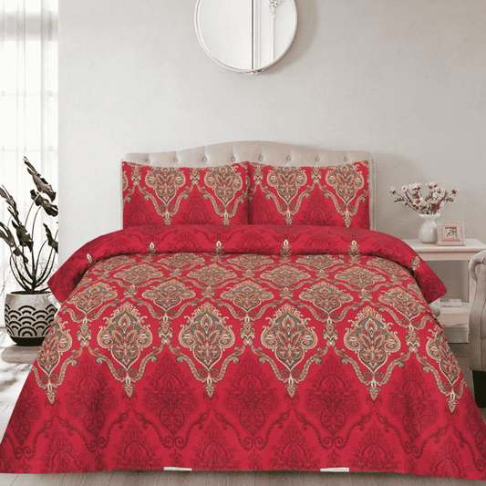 Crystal Cotton Bedsheet 3Pcs