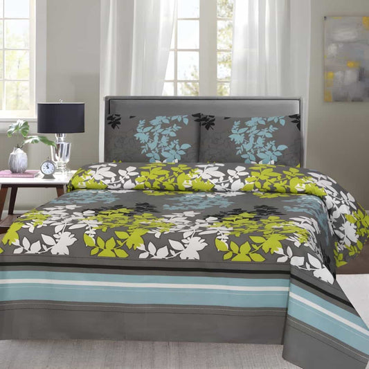 Crystal Cotton Bedsheet 3Pcs