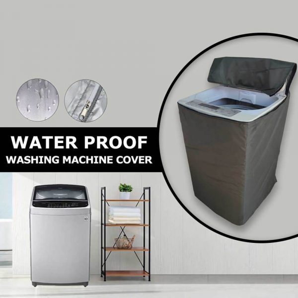 Waterproof Top Loaded Washing Machine Cover & Dryer Cover (Grey Color)