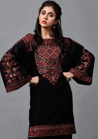 KAYSERIA- 3PC LAWN HEAVY EMBROIDERED SHIRT WITH BAMBER CHFFON EMBROIDERED DUPATTA