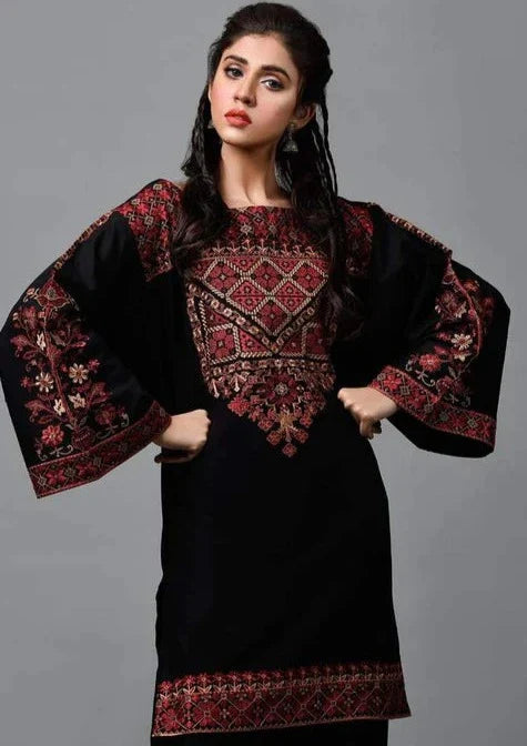 KAYSERIA- 3PC LAWN HEAVY EMBROIDERED SHIRT WITH BAMBER CHFFON EMBROIDERED DUPATTA